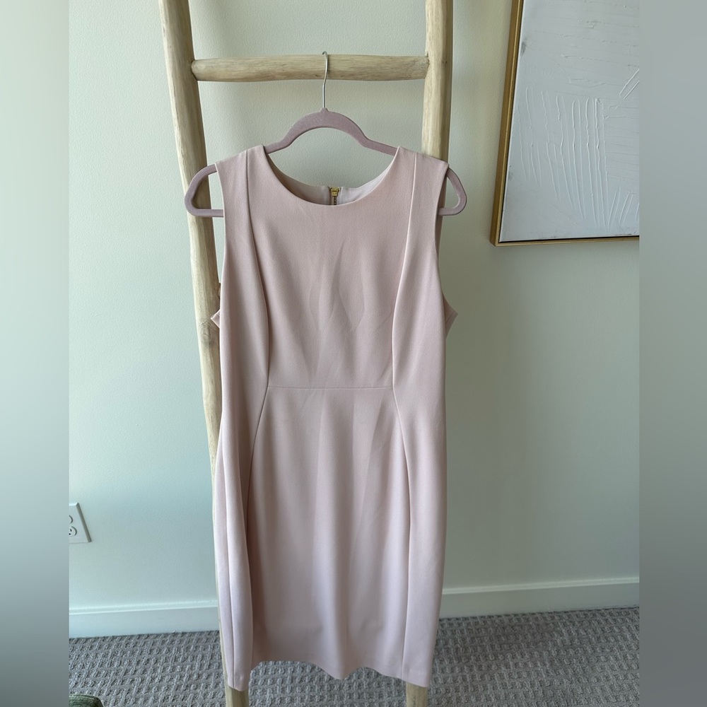 Pink Calvin Klein sheath dress!